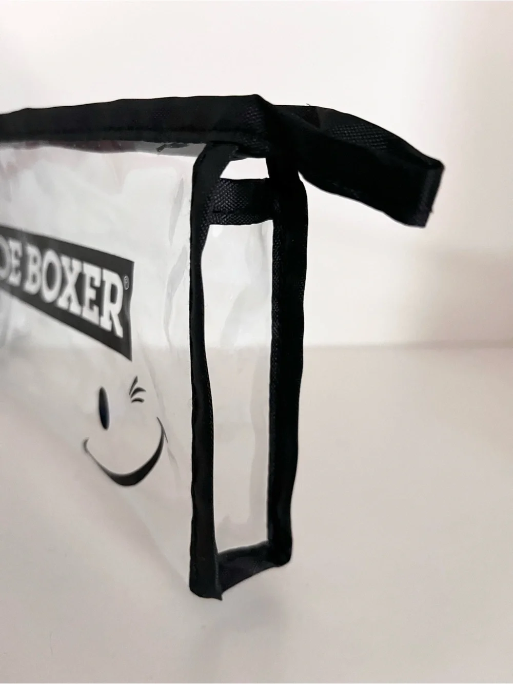 Joe boxer clear zippy pouch